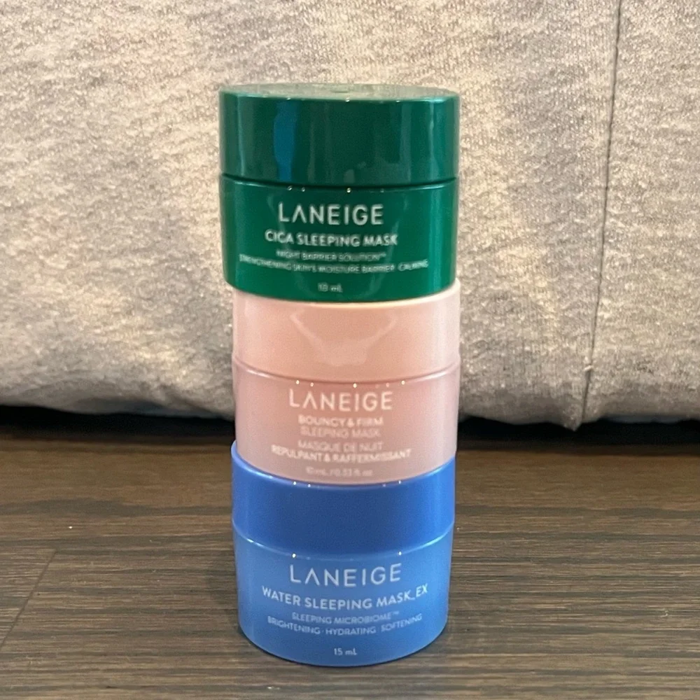 LANEIGE Cica, Bouncy & Firm, Water Sleeping Mask Trio - Picture 1 of 5